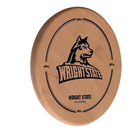 Holland Bar Stool Co Wright State University 13" Laser Engraved Solid Wood Sign WSgnLNatWrtStU