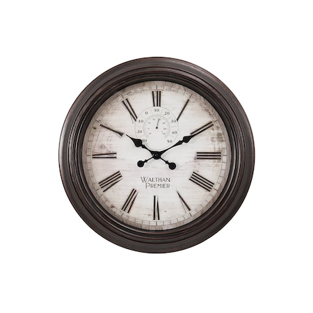 Monarch Specialties Clocks, 20'' Round, Wall Clock, Brown, Transitional I 9040