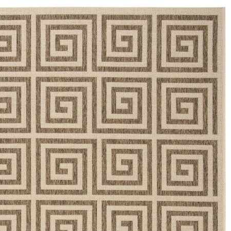 Safavieh 6 ft. 7 in. x 6 ft. 7 in. Linden 100 Rustic Square Area RugBeige & Cream LND129D-6SQ