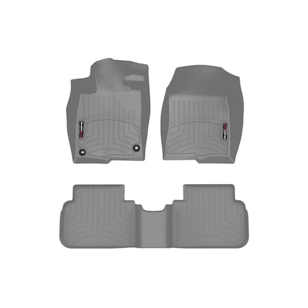 Weathertech Grey, Front and Rear Floorliners 461692-1-3