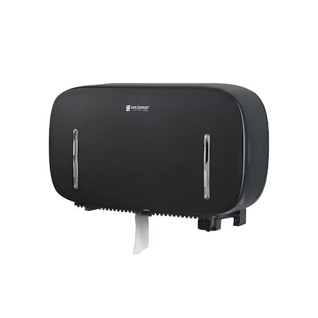 San Jamar TIMELESS TWIN 9" TISSUE, BLACK R4200BK