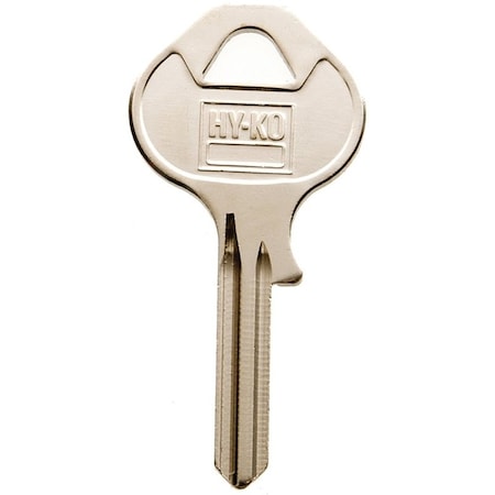 Hy-Ko Key Blank, Brass, Nickel, For: Master Vehicle Locks 11010M17