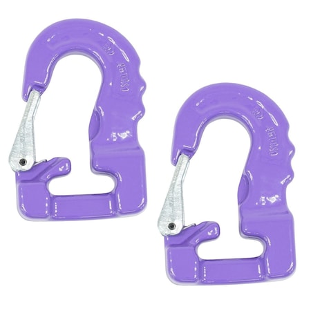 Mytee Products Round Sling Hook, Purple, 2600 lbs WLL, 2PK RSH-2600-Px2