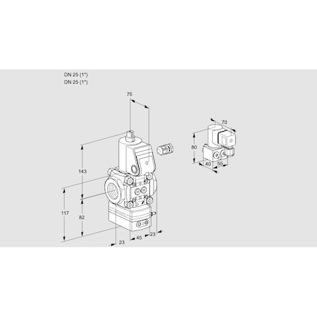 Honeywell Kromschroder VAD125R/NQ-50A KS88026080