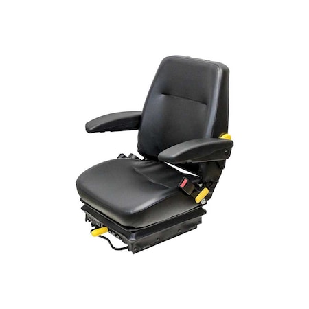 Uni Pro 302 Mechanical Suspension Seat Black Vinyl 8366