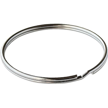 Lucky Line Tempered Steel Nickel-Plated 1-1/8'' Key Ring, 2PK 76502