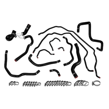 Hps Performance High Temp Reinforced Silicone Radiator and Heater Coolant Hose Kit, Black,  57-1511-BLK