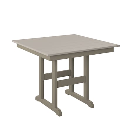 Polybird 38" SQUARE TABLE "COUNTER HEIGHT".      SAND AND WEATHERWOOD POLYBIRD P16-C