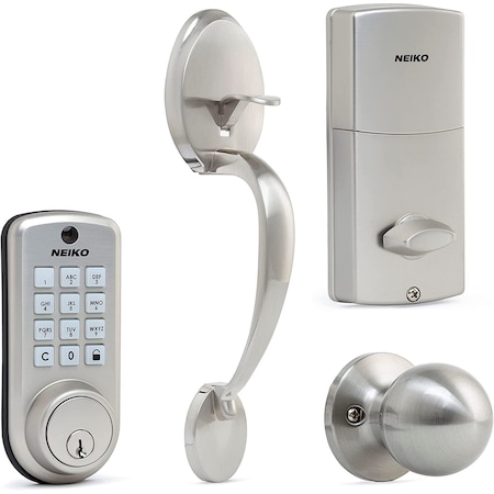 Neiko Digital Door Lock, Stainless Steel & Zinc Alloy, Home Security, Office 52906A