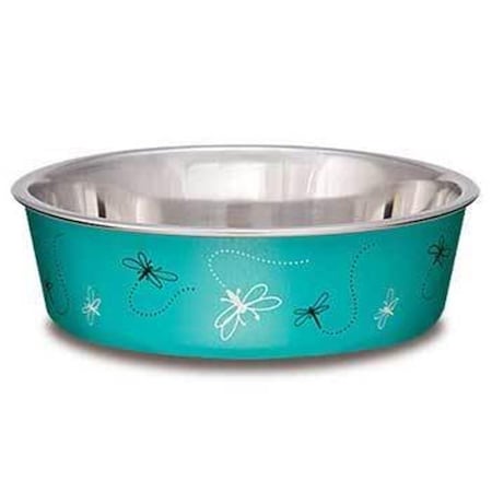 Loving Pets Bella Bowl Drgnfl Turquoise Sm 430869