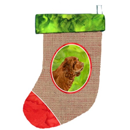 Carolines Treasures Sussex Spaniel Christmas Stocking SS2072-CS