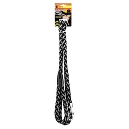 Daretocare Braided Reflect Dog Leash, Black DA372326