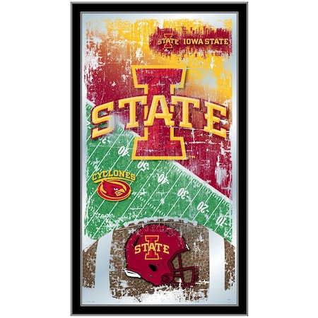 Holland Bar Stool Co Iowa State 15" x 26" Football Mirror MFtblIowaSt
