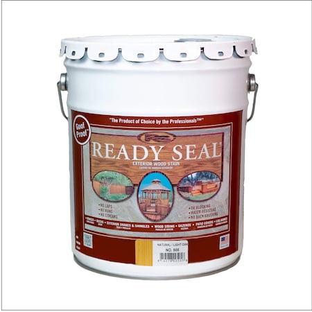 Ready Seal Exterior Wood Stain and Sealer, Natural, 5 Gallon 505