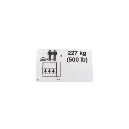 Skyjack REPLACEMENT LABELVLPLATFORM CAPACITY 156308