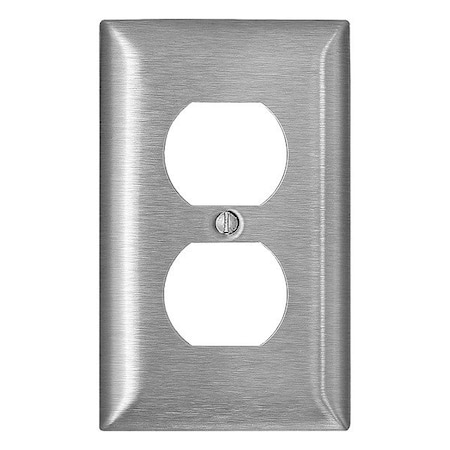 Leviton WallPlate, DuplexOutlet, StainlessSteel SL8