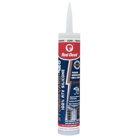 Red Devil Sealant Silicone Clear 10.1Oz 0787