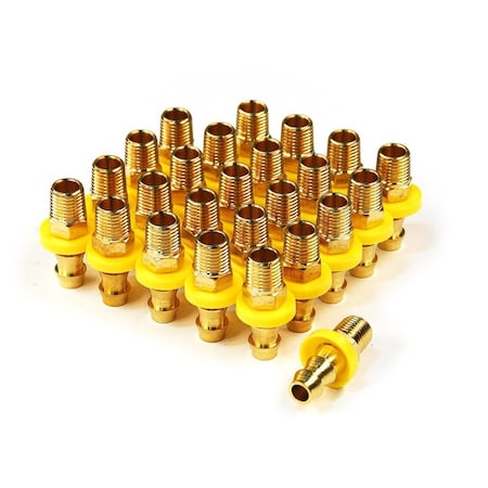 Distraccion 0.37 in. Standard Hose Barb 0.25 in. Male Hose End - 25 Piece DI2112593