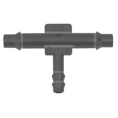 Auveco Nylon Tee Connector 3/16in x 3/16in x 1/8in, 25PK 23391