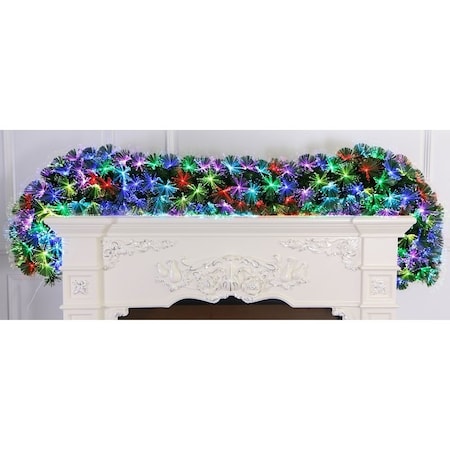 Santas Forest Firework Garland, LED, Multi-Color, Indoor, 6.5 ft 54827