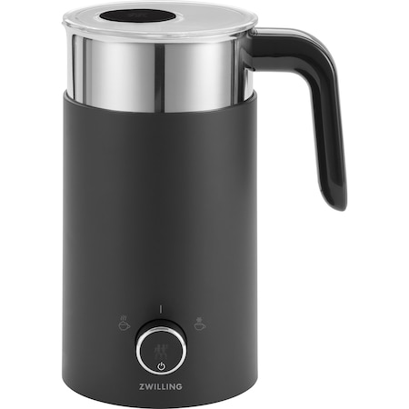 Zwilling Enfinigy Cool Touch Milk Frother, Hot and Cold Foam Electric Milk Frotherand, Black 1010586
