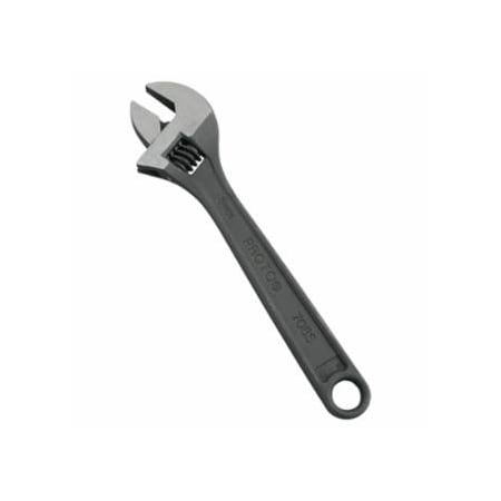 Proto Protoblack, Adjustable Wrench, 8 in L, 1-1/8 in Opening, Black Oxide 577-708SB
