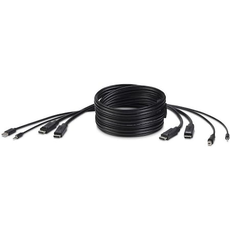 Belkin BELKIN DUAL-HEAD DP TO DP KVM COMBO CABLE, 6FT F1D9020B06T