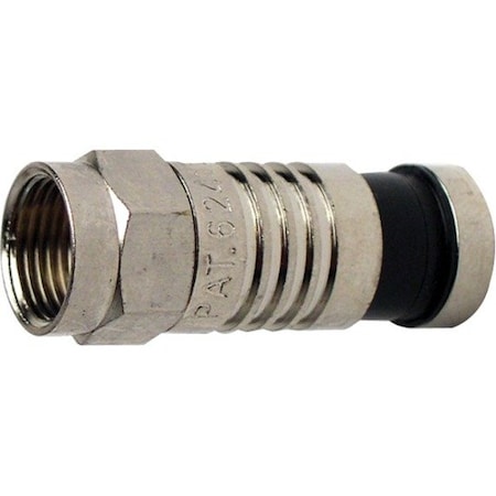 Platinum Tools F RG59 COMPRESSION CONNECTOR, NICKEL PL. 75/JAR. 28011J