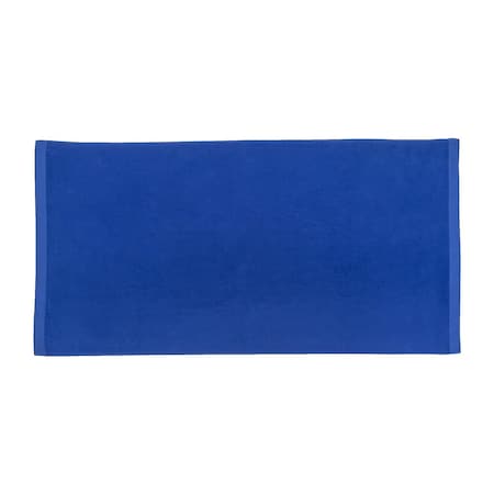Towelsoft Jumbo Size Terry Dobby Hem Velour Beach Towel Velour Beach Towel 36 inch x 72 inch -Royal Blue HOME-BV1104-RYL