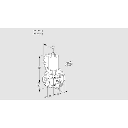 Honeywell Kromschroder Magnetic Relief Solenoid Valve - VAN125R/NWSL, Gas/Air, 15-40 DN, 200/1000 mbar KS88023966