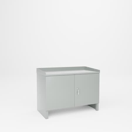 Pucel Shop Cabinet Tool Storage Bench, 48 in W x 24 in D x 34 in H, Putty C-2448