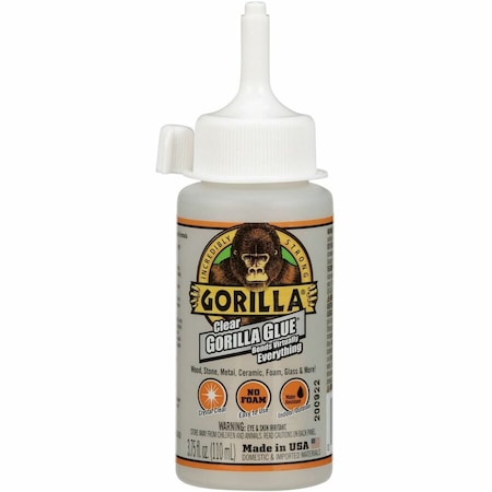 Gorilla Glue Hot Melt Adhesive, Amber, 24 hr Full Cure, 3.75 oz, Bottle 4537502
