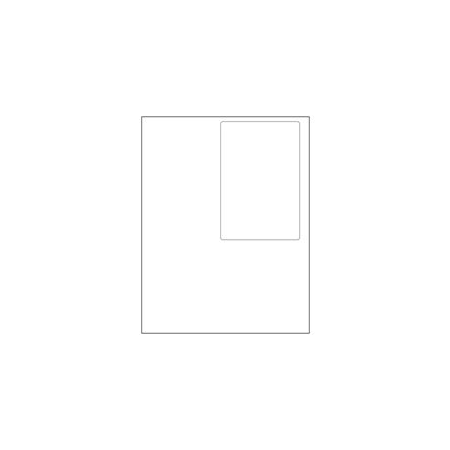 Bubblefast 4 x 6 Label Size Integrated Labels-1 Label per Sheet BFIL305