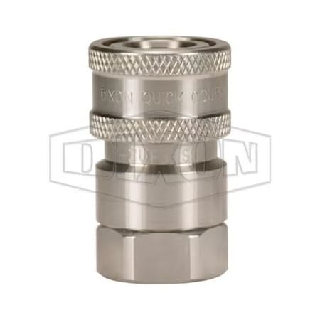 Dixon 3/8 V COUP, 3/8 F-NPTF 316SS, EPDM P-3VF3-SS