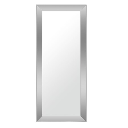 Homeroots 70" Silver Framed Standing Mirror 565041