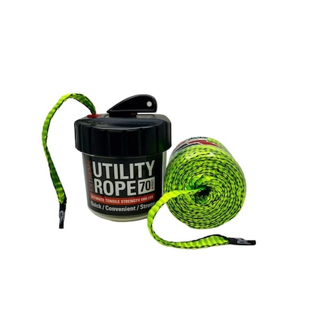 Rapid Rope 3/8 in. D X 70 linear ft L Neon Green Braided Polyester Rope RRMCG26393