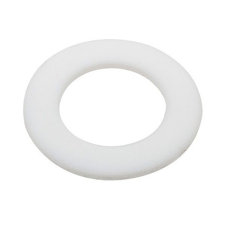 Zoro Select Flat Washer, For Screw Size 3/8 in , PTFE Not Applicable Finish, 10 PK WAS40626875032TEFLON