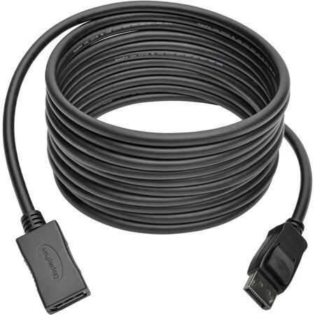 Tripp Lite DISPLAYPORT EXTENSION CABLE WITH LATCHES, 4K X 2K 60 HZ, M/F, 15-FT. P579-015