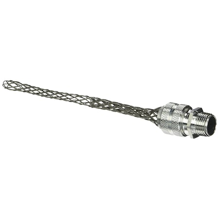 Hubbell Wiring Kellems Wire Management, Deluxe Cord Grips, Straight Male, .500-.625 in, 1/2 in with Mesh 7401010