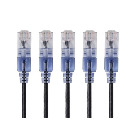 Monoprice SlimRun Cat6A Ethernet Patch Cable - Snagless RJ45_ UTP_ Pure Bare Cop 29446