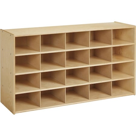 Jonti-Craft Young Time 20 Cubbie-Tray Storage, without Bins 7040YT