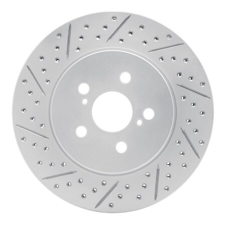 Dynamic Friction Co DFC Geoperformance Rotor - Drilled and Slotted 830-76155L