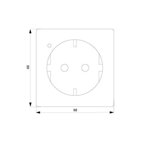 Siemens DELTA style SCHUKO socket outlet 10/16 A 250 V Operating display green cover 5UB1845