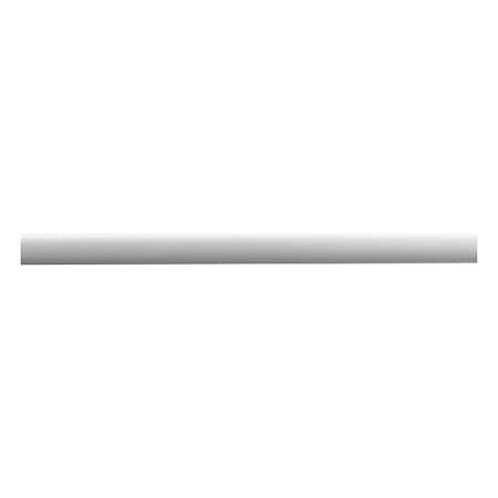 Acrovyn Handrail, Eggshell, Round, 10 ft L 6C100N