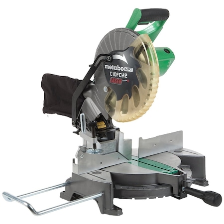 Metabo Hpt 10'' 15-Amp Compound Miter Saw with Laser Marker System C10FCH2SM