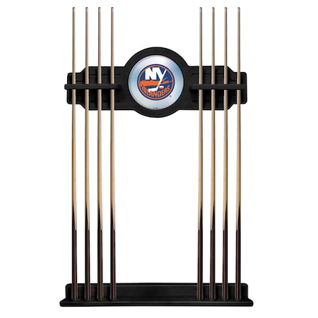 Holland Bar Stool Co New York Islanders Cue Rack in Black Finish CueBKNYIsln