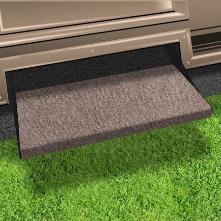 Presto Fit STEPS AND STEP RUGS RV Wrap Around Hook And Spring 23 Inch Width Walnut Brown MicroRibbed Textur 2-0351