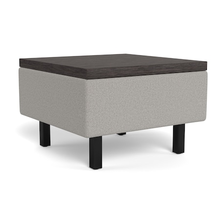 Safco Modular Seating Table, 16 in H, Light Gray MITBL1DT15ASNT