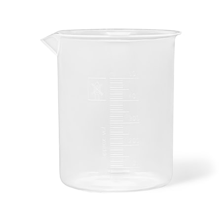United Scientific Beakers, Wide Spout, Polypropylene, 500 mL, Autoclavable, Raised Graduations, 4 PK 11114