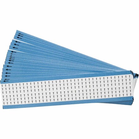 Brady Alphabetical Vinyl Cloth Upper Case Wire Marking Cards, Pack of 25 Cards, 25PK WM-T-PK